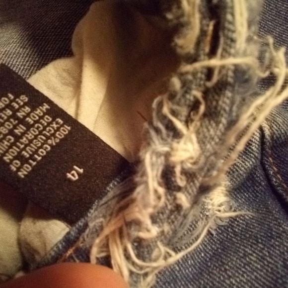 Rue 21 ripped blue jean shorts - Picture 2 of 2